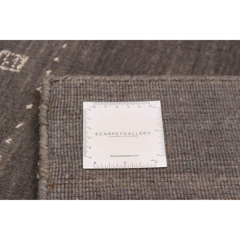 Kashkuli Gabbeh Grey Rug 3'9" x 5'10" - 3'9 x 5'10
