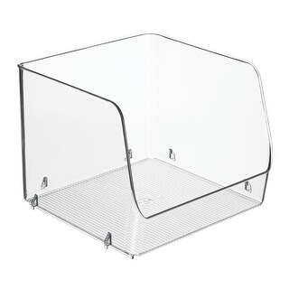 mDesign Kitchen Plastic Storage Organizer Bin with Open Front - 8 Pack ...