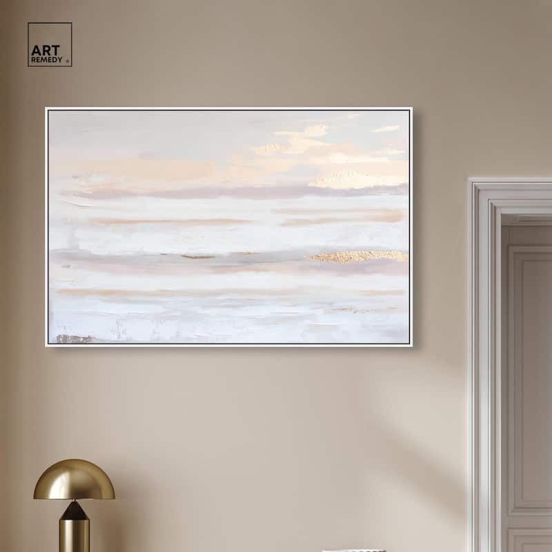 Gilded Dawn Canvas by Art Remedy