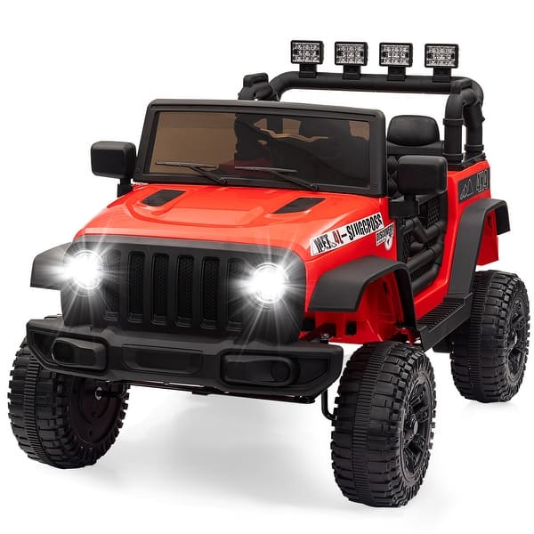 slide 2 of 20, Ride on Truck Car 12V Kids Electric Vehicles with Remote Control Red