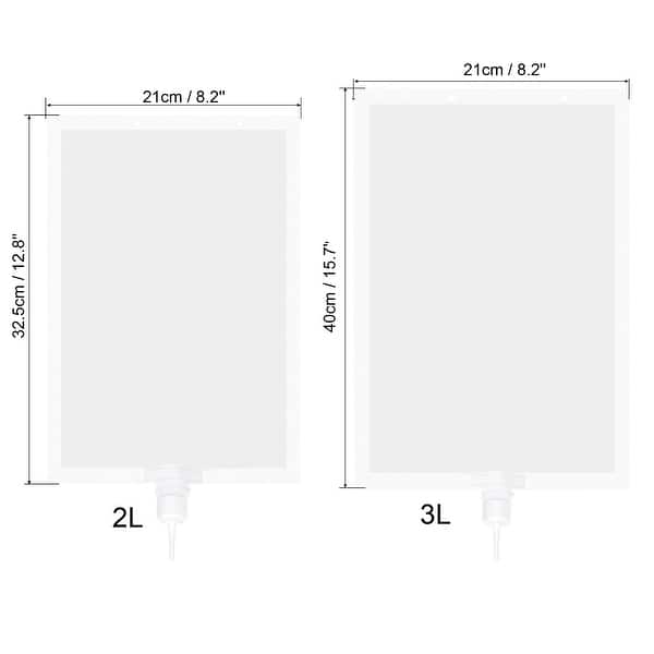 Self Watering System Kit 1/2/3L Water Bags, Drip Spikes, 3in 1 Set