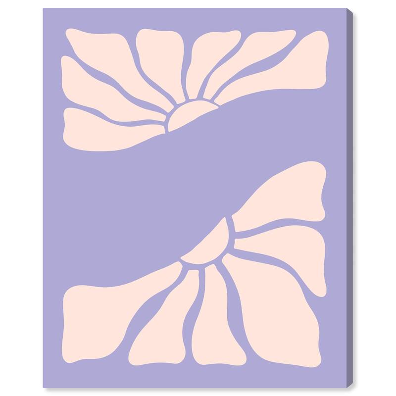 Split in two Flower Canvas by Art Remedy, Gallery Wrapped - 36" x 45"