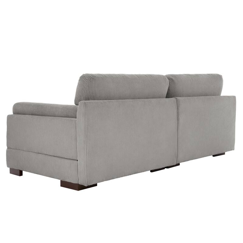90" Corduroy Modular Sofa Reclining Sectional