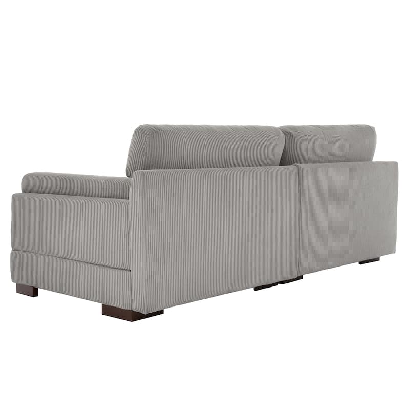 90" Loveseat Sofa Modern and Cozy Corduroy Couch