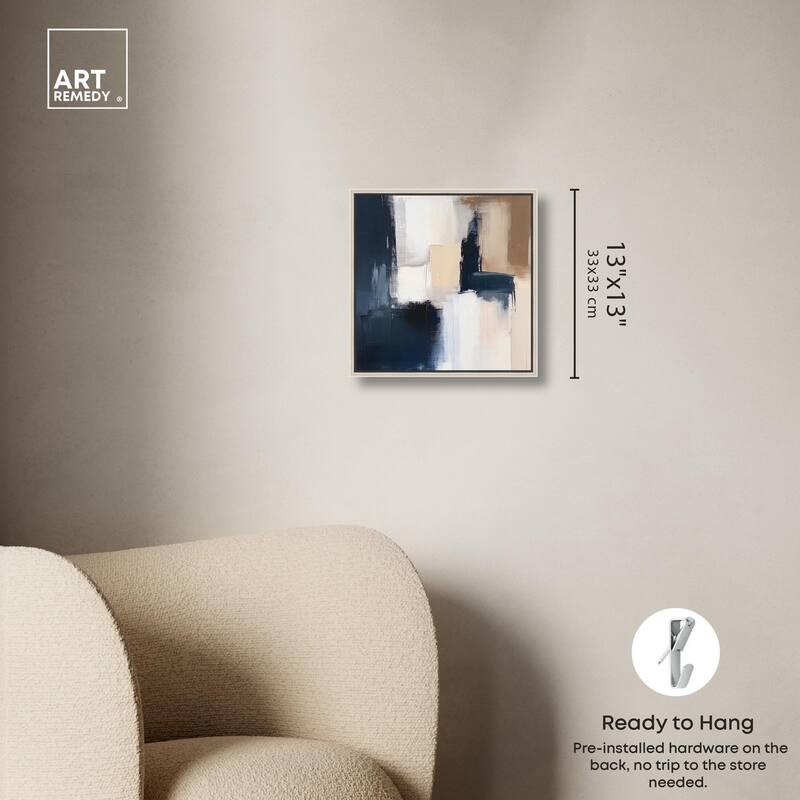 Blue Mood Depth I Canvas by Art Remedy