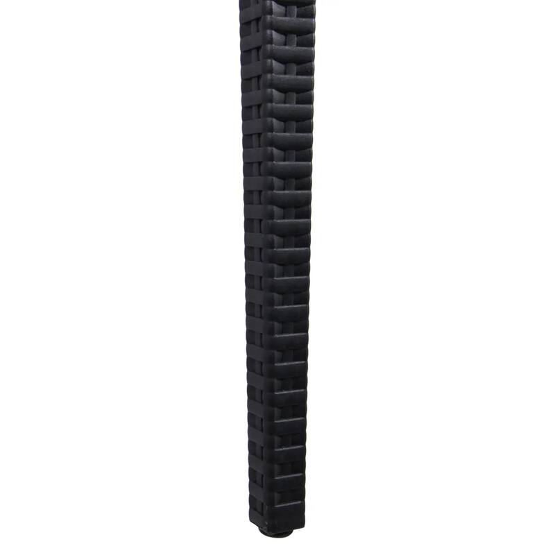 Mace Polypropylene Stackable Armrest Patio Dining Chair with Woven Design for Outdoor Dining Patio Indoor Gatherings