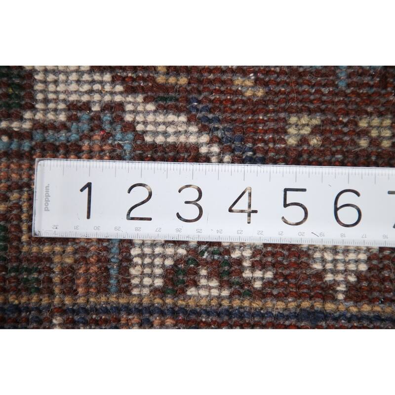 Hand Knotted Oriental 100% Wool Carpet Traditional Medallion Oranges & Rust Heriz (serapi) Area Rug - 3' 0'' X 2' 0''