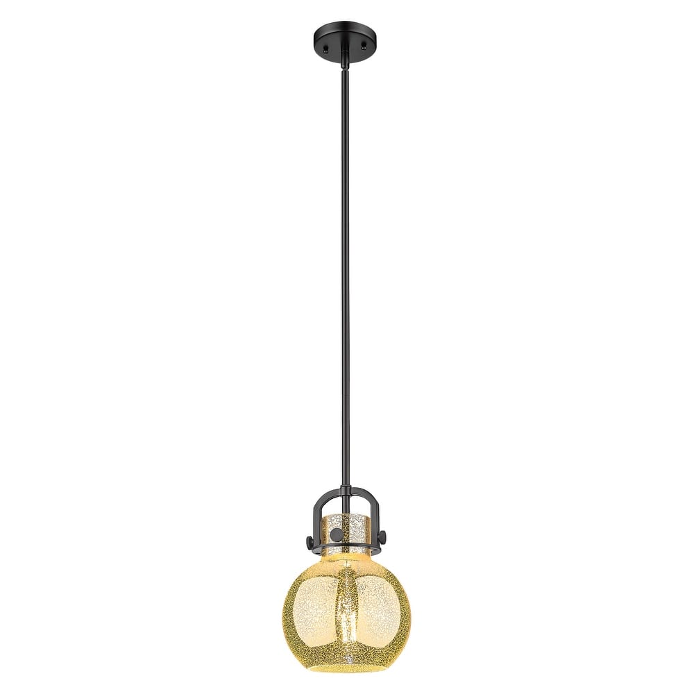 Innovations Lighting Downtown Urban - Newton Sphere - 1 Light 8" Stem Hung Arched-Frame Mini Pendant