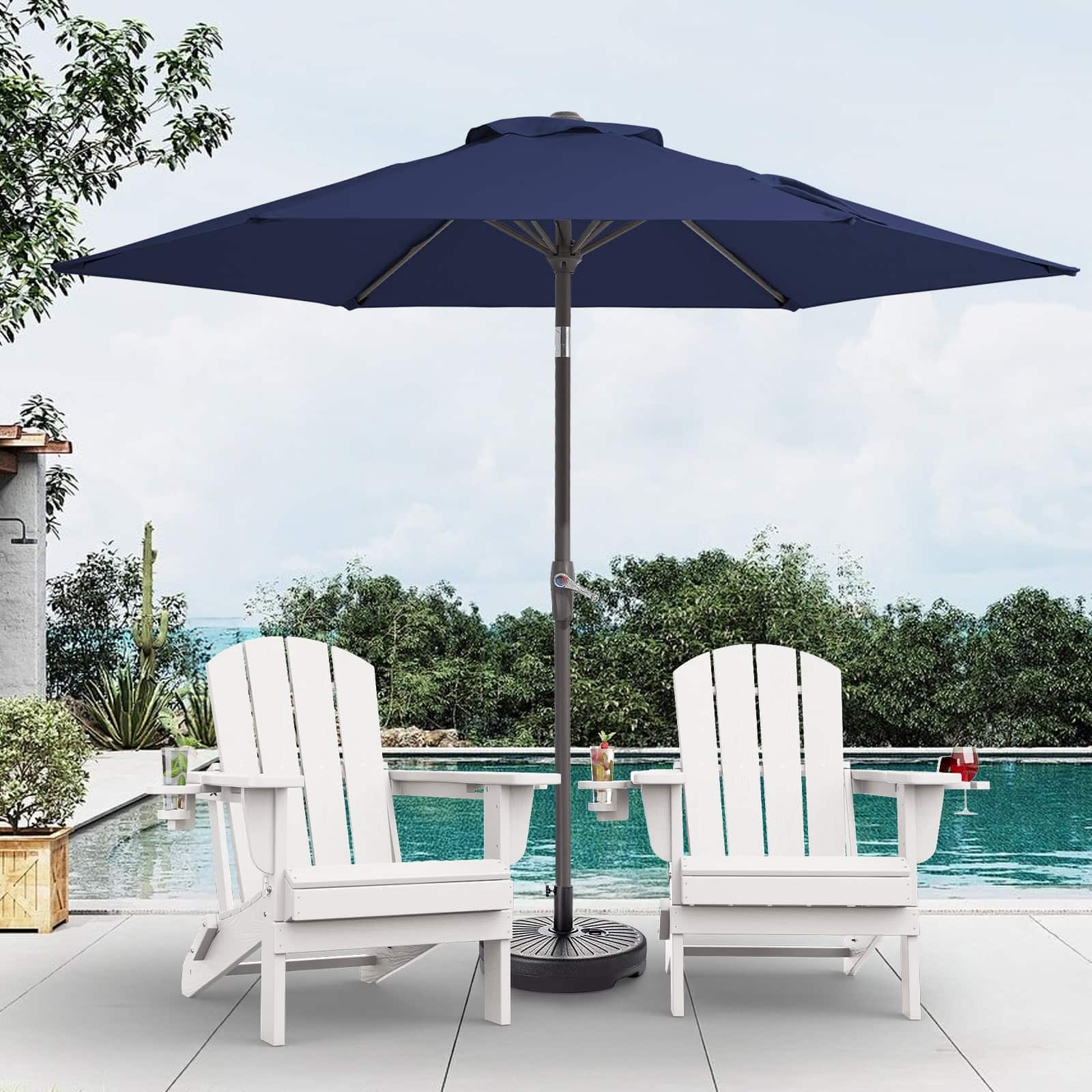 7.5 blue sunbrella patio table umbrellas 912 ft Umbrella, Large Wood Pattern Rectangular Umbrella, Cast Ash Uv rays are present in any weather (as long as its daytime) and the most direct way to protect your skin is to shield it from direct Exposure Galtech 725 7.5' Commercial Manual