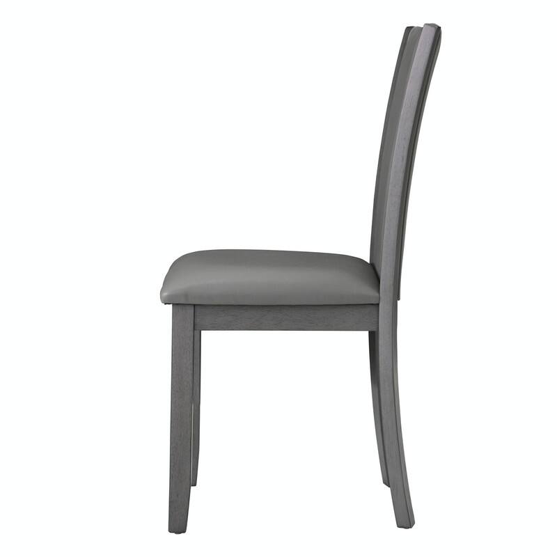 Wooden Dining Chairs Set of 4, Upholstered Side Chairs with Padded Seat for Kitchen & Dining Room