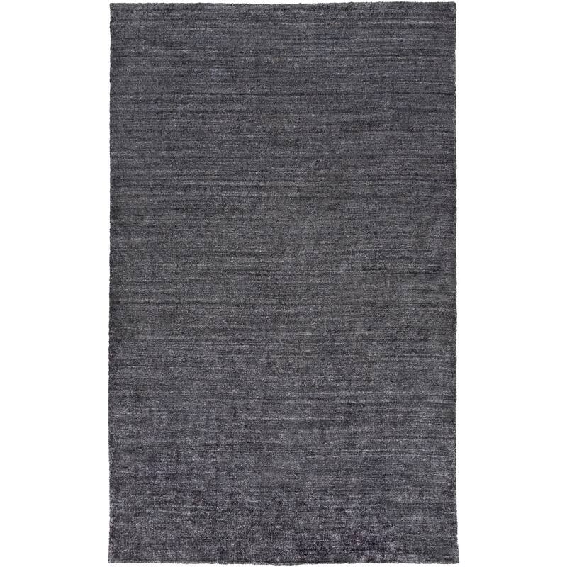 Hand-woven Dan Solid Viscose Area Rug