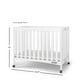 preview thumbnail 2 of 23, Forever Eclectic London Folding Mini Crib - 39.25" L x 25.25" W x 32" H