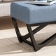 preview thumbnail 13 of 18, Assisi Contemporary Fabric Ottoman Bench by Christopher Knight Home