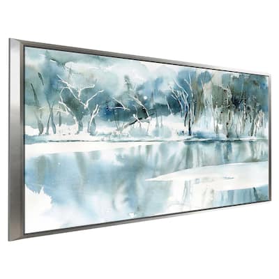 "Blue Reflections" Print on Floating Canvas