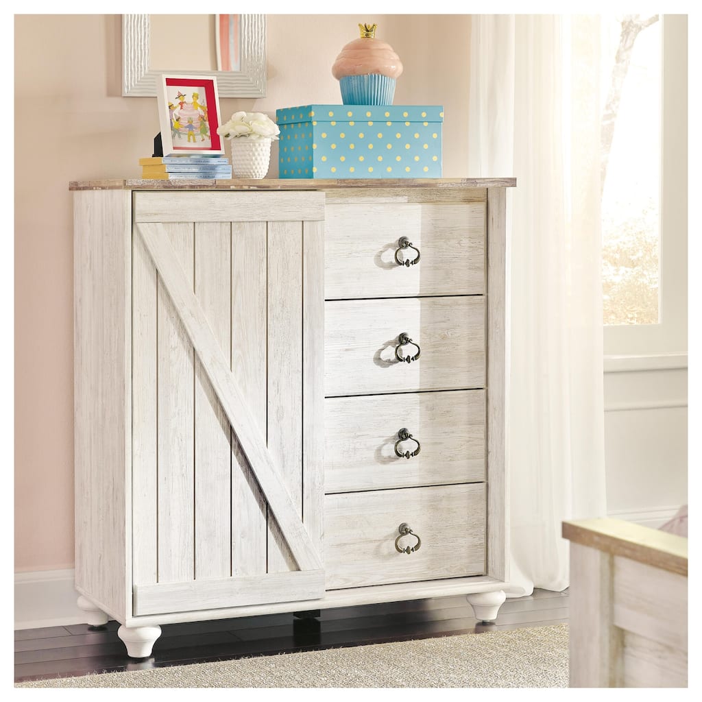 Willowton Whitewash Dressing Chest