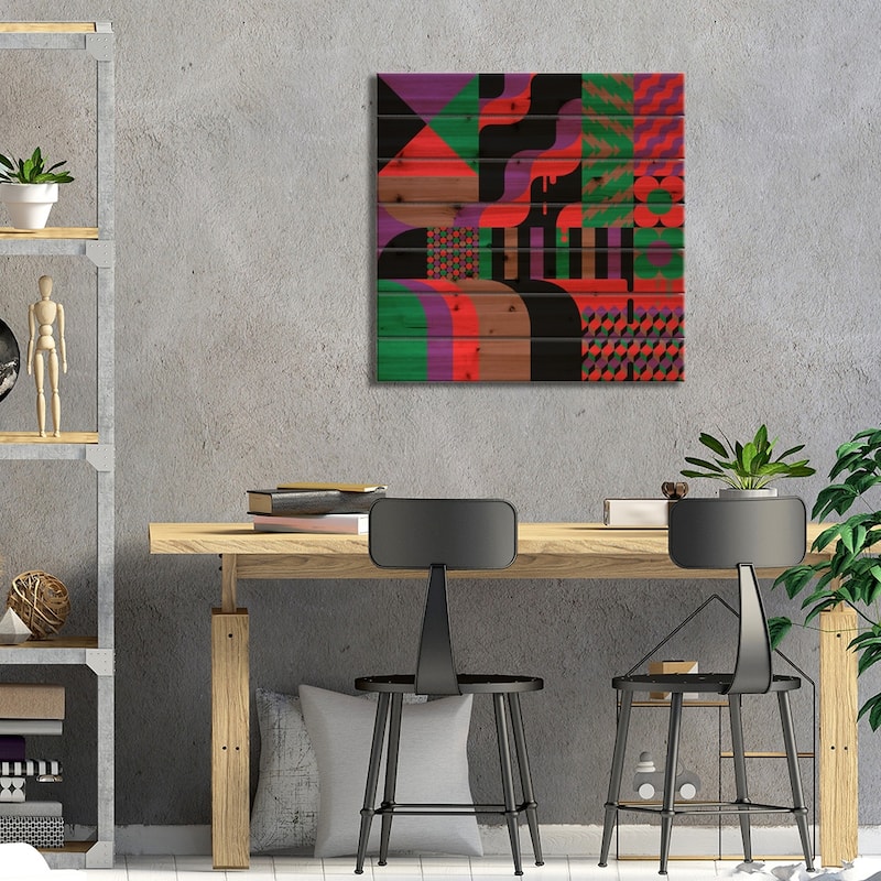Incense Print On Wood by Greg Mably - Multi-Color