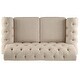 preview thumbnail 17 of 21, Greenwich Tufted Rolled Arm Nailhead Chesterfield Loveseat by iNSPIRE Q Artisan