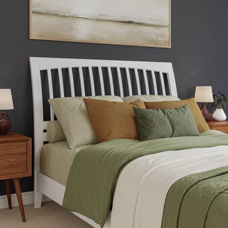 AFI Orleans Solid Wood Low Profile Platform Bed with Matching Footboard