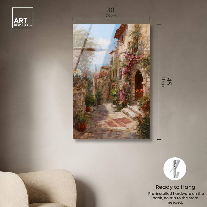 Mediterranean Charm I Acrylic by Art Remedy, Ready to Hang