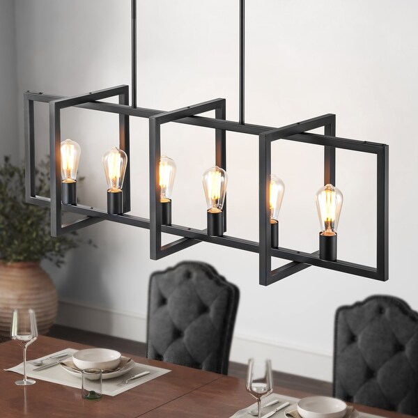 Linear lantern chandelier top