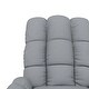 preview thumbnail 8 of 6, vidaXL Massage Chair Light Gray Fabric - 29.1" x 39" x 40.2"