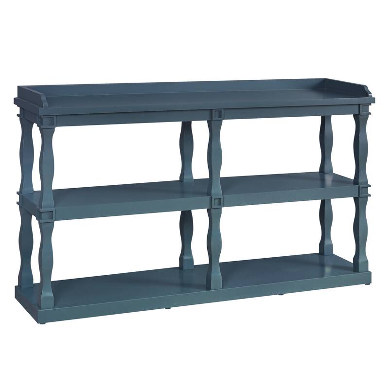 Console Table with 3-Tier Open Storage Spaces