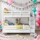 preview thumbnail 18 of 46, Modren Twin Over Twin Bunk Bed with Twin size Trundle For Bedroom