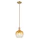 Option Brushed Brass / Amber Shade