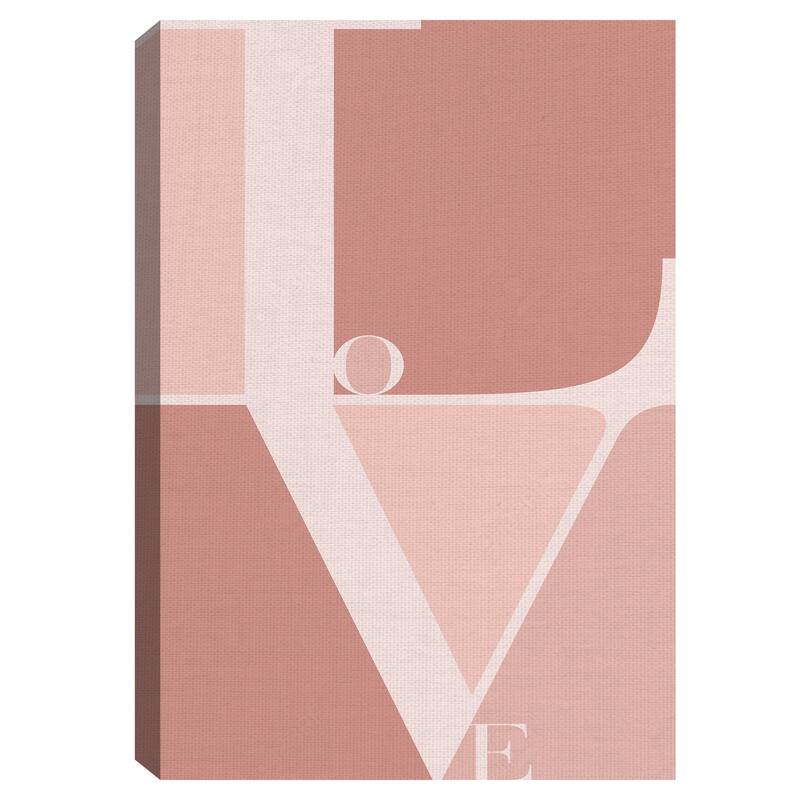 Love by TypeLike Canvas Art Print