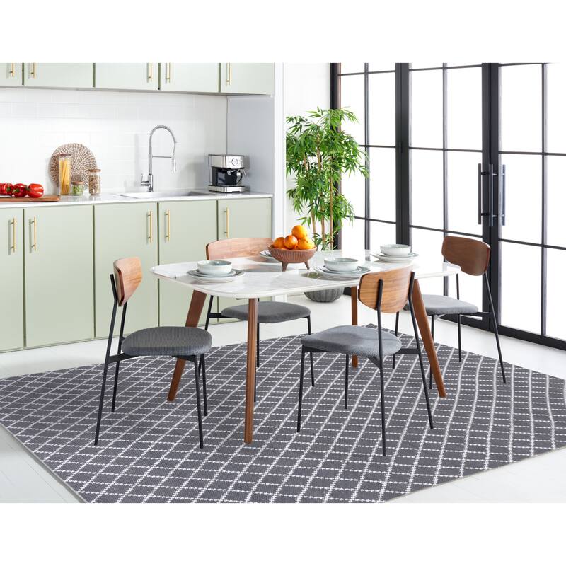 SAFAVIEH Handmade Flatweave Montauk Rhonwen Trellis Cotton Rug