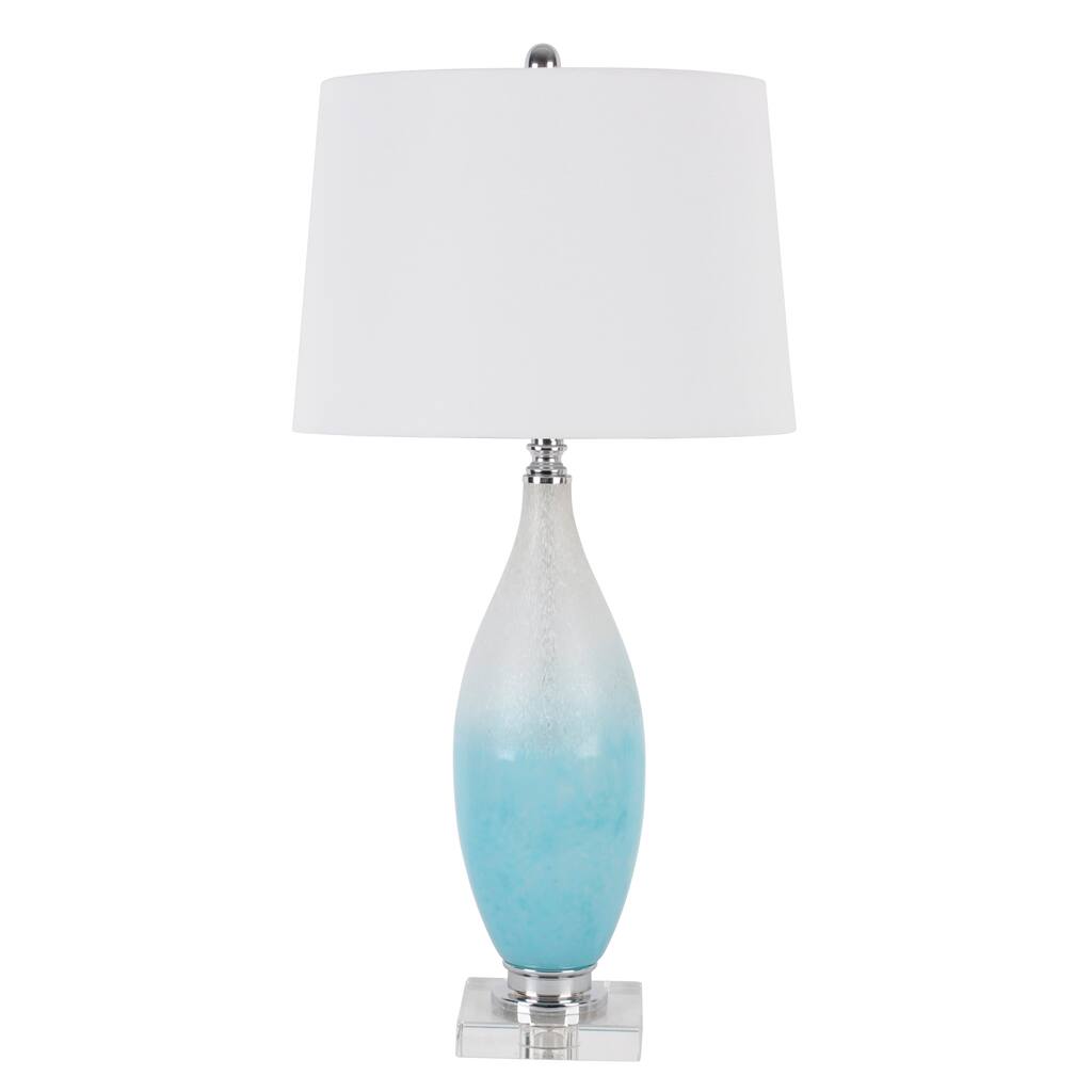 Elise Art Glass and Crystal LED Table Lamp
