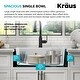 preview thumbnail 49 of 146, KRAUS Bellucci Workstation Topmount Drop-in Granite Kitchen Sink