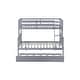 preview thumbnail 13 of 55, Detachable Rubber Wood Twin Over Full Bunk Bed with Trundle