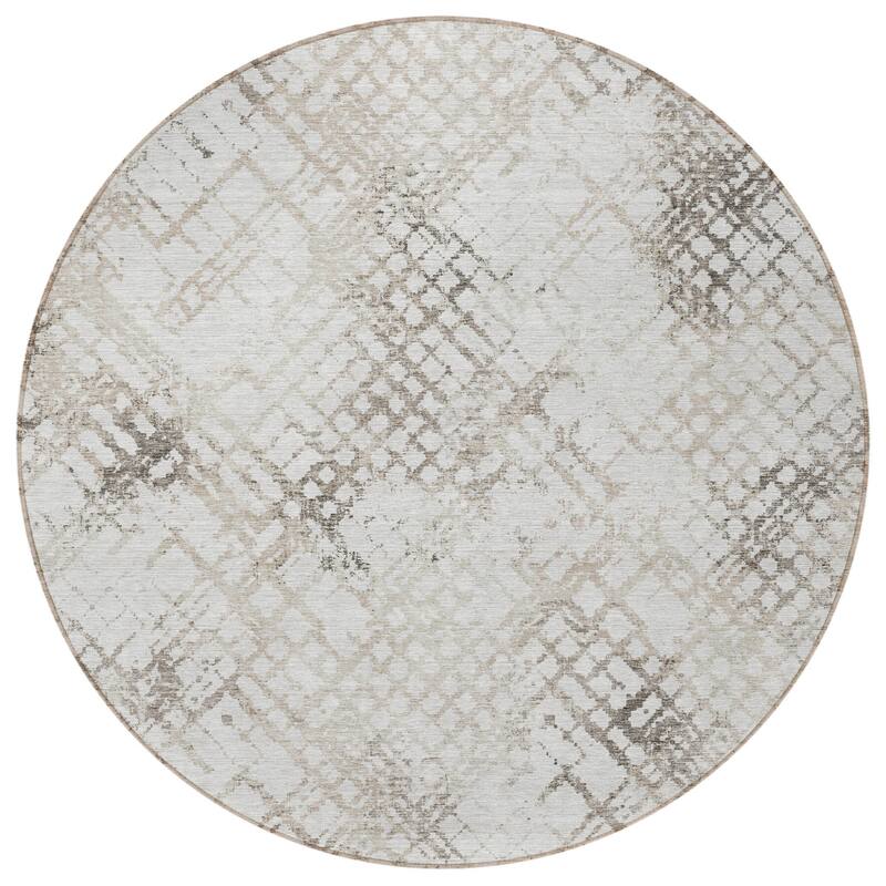 HomeRoots Geometric Transitional Rectangle Outdoor Rug