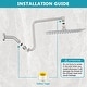 preview thumbnail 7 of 16, YASINU 12" Rain ShowerHead with Adjustable Extension Arm