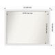 preview thumbnail 113 of 190, Wall Mirror Choose Your Custom Size - Extra Large, Blanco White Wood Outer Size: 43 x 34 in