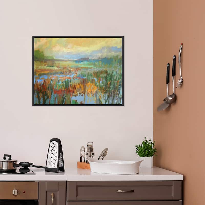 Marsh in May by Jane Schmidt Canvas Art Framed - Bed Bath & Beyond ...