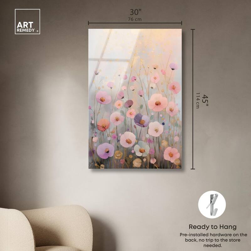 Tiny Blooms II Acrylic by Art Remedy, Ready to Hang