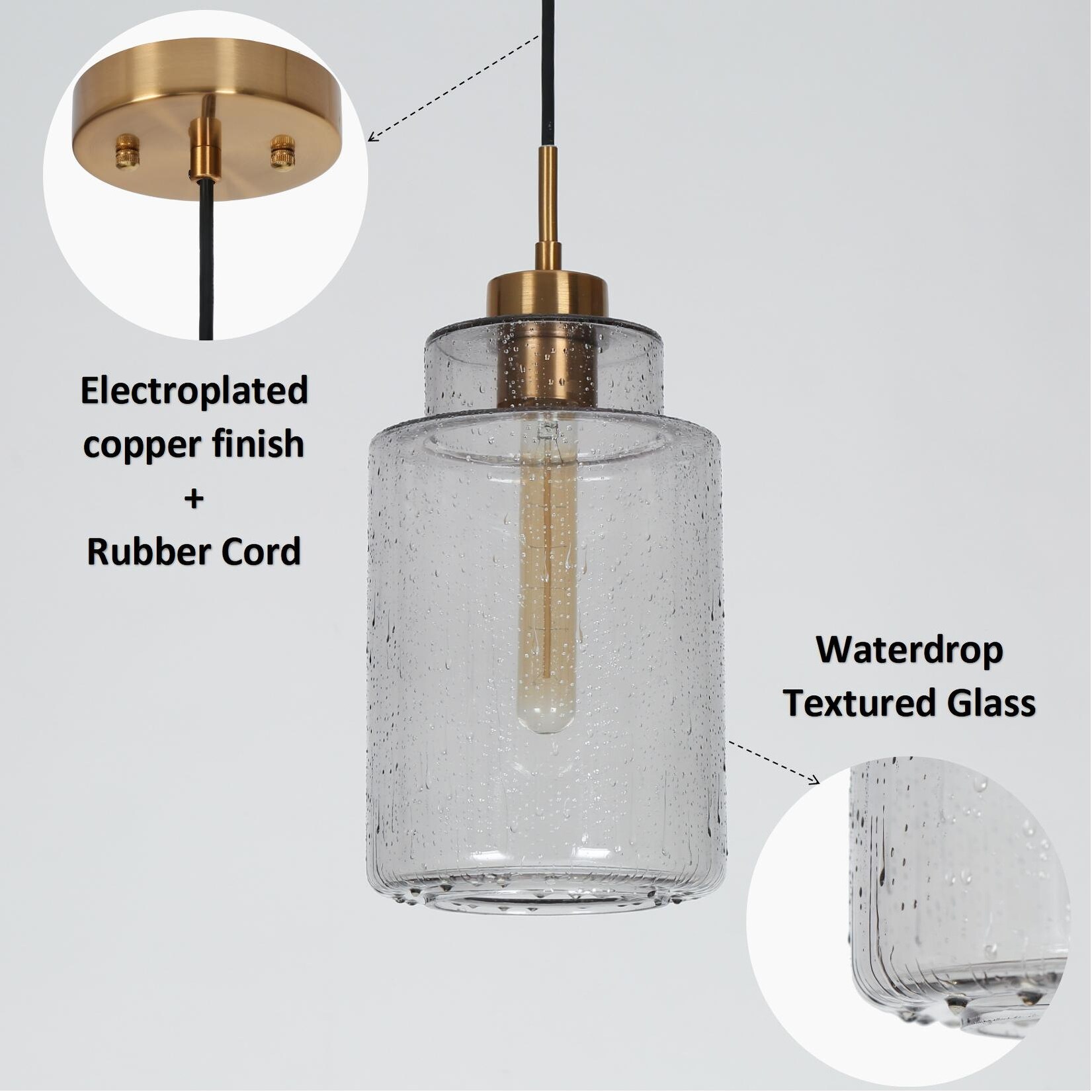 Large glass island pendants cheap