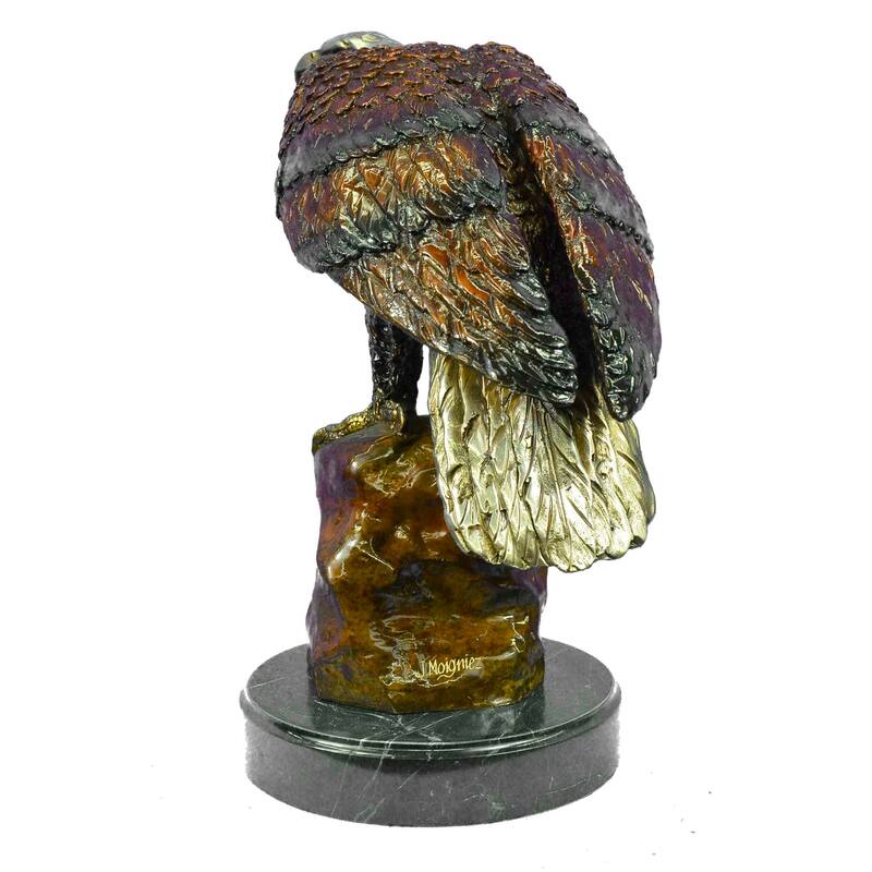 Bald Eagle Bronze Sculpture,Finest European Casting Statue Home Decor Sale