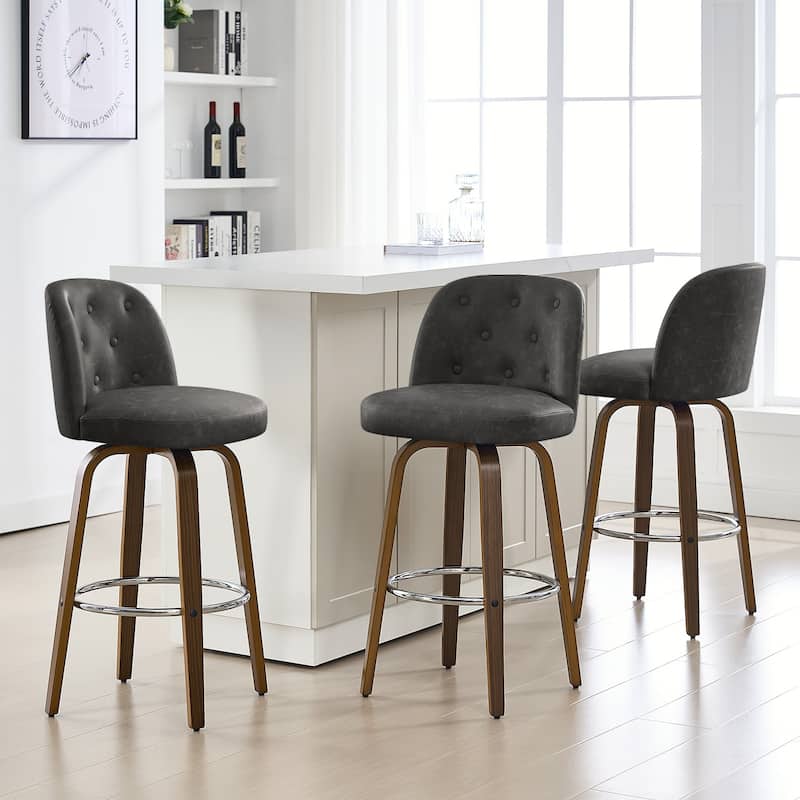 26"/29" Swivel Bar Stools/ Counter Stool with Bentwood Legs