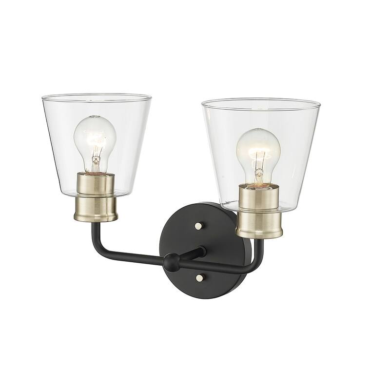 Millennium Lighting Cameron 2 Light Vanity Light with Clear Glass Shades