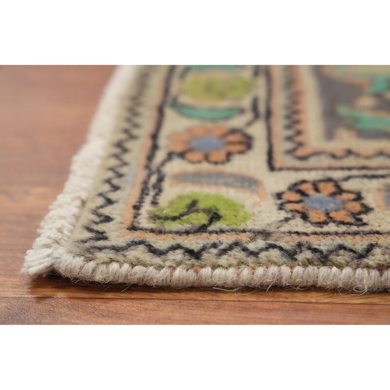 Hand Knotted Oriental 100% Wool Carpet Traditional All-Over Oranges & Rust Tabriz Area Rug - 12' 2'' X 9' 8''