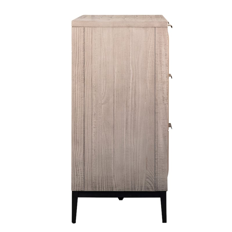 Emilia Pine Modern 6-Drawer Storage Dresser
