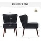 preview thumbnail 2 of 19, Modern Velvet Accent Chair Set of 2, Soft Upholstered Living Room Chair with Wooden Legs