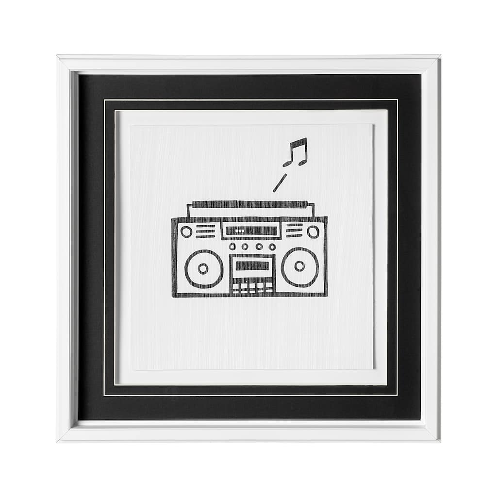 Boom Box Framed Art Print