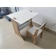 preview thumbnail 4 of 5, Kids Table Set with One Chair, Multifunctional Wooden Children Study Table