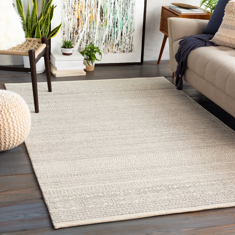 Artistic Weavers Aleah Handmade Wool Moroccan Area Rug - 3' x 5' - Khaki