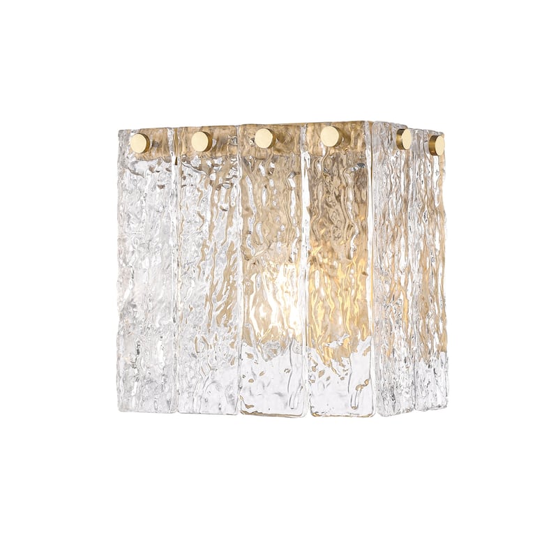 Z-Lite 1943-1S Glacier 7" Tall Bathroom Sconce