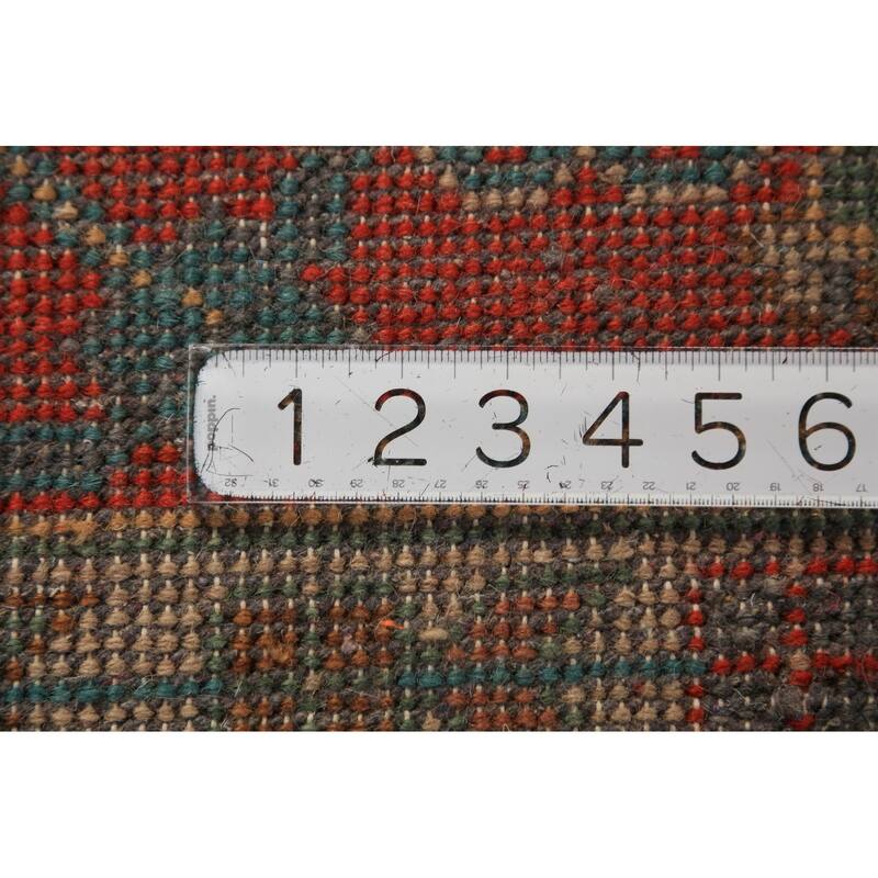 Green Medallion Oushak Indian Large Rug Hand-Knotted Wool Carpet - 9'7"x 13'9"